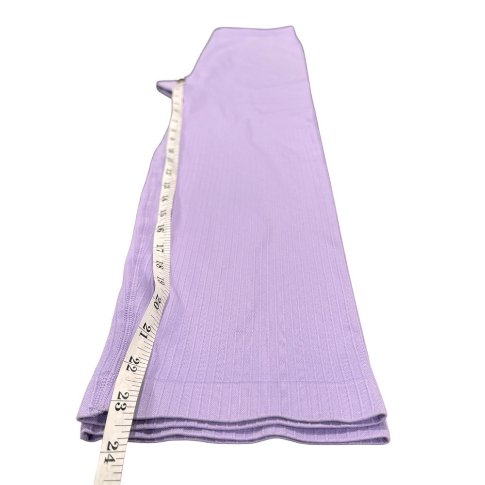NWT Arula Intimates Women's Seamless Digital Lavender Ribbed Leggings Size 1X A - Picture 4 of 9